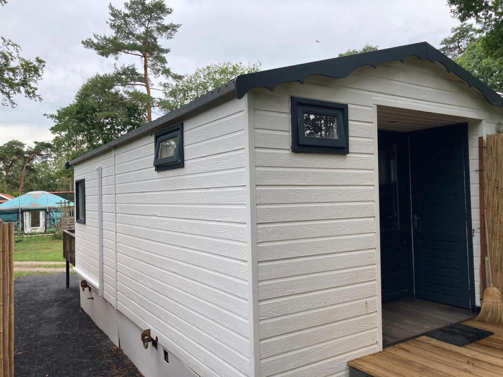 Tiny House 'T Heidehoes In Usselo เอนส์เคอเด ภายนอก รูปภาพ